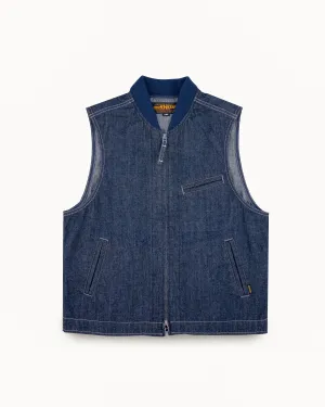 10oz Selvedge Denim Work Vest - Indigo