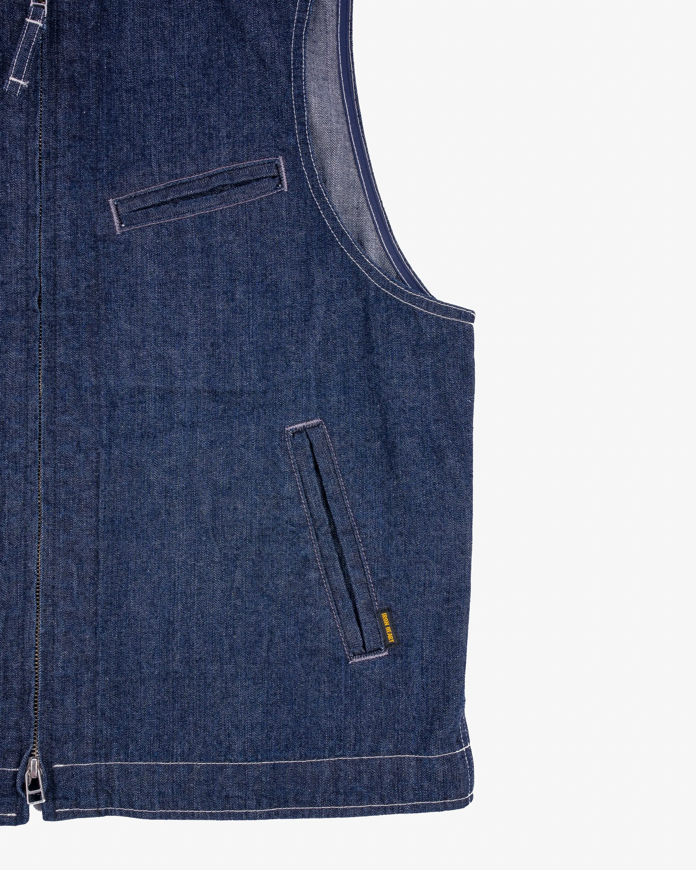 10oz Selvedge Denim Work Vest - Indigo