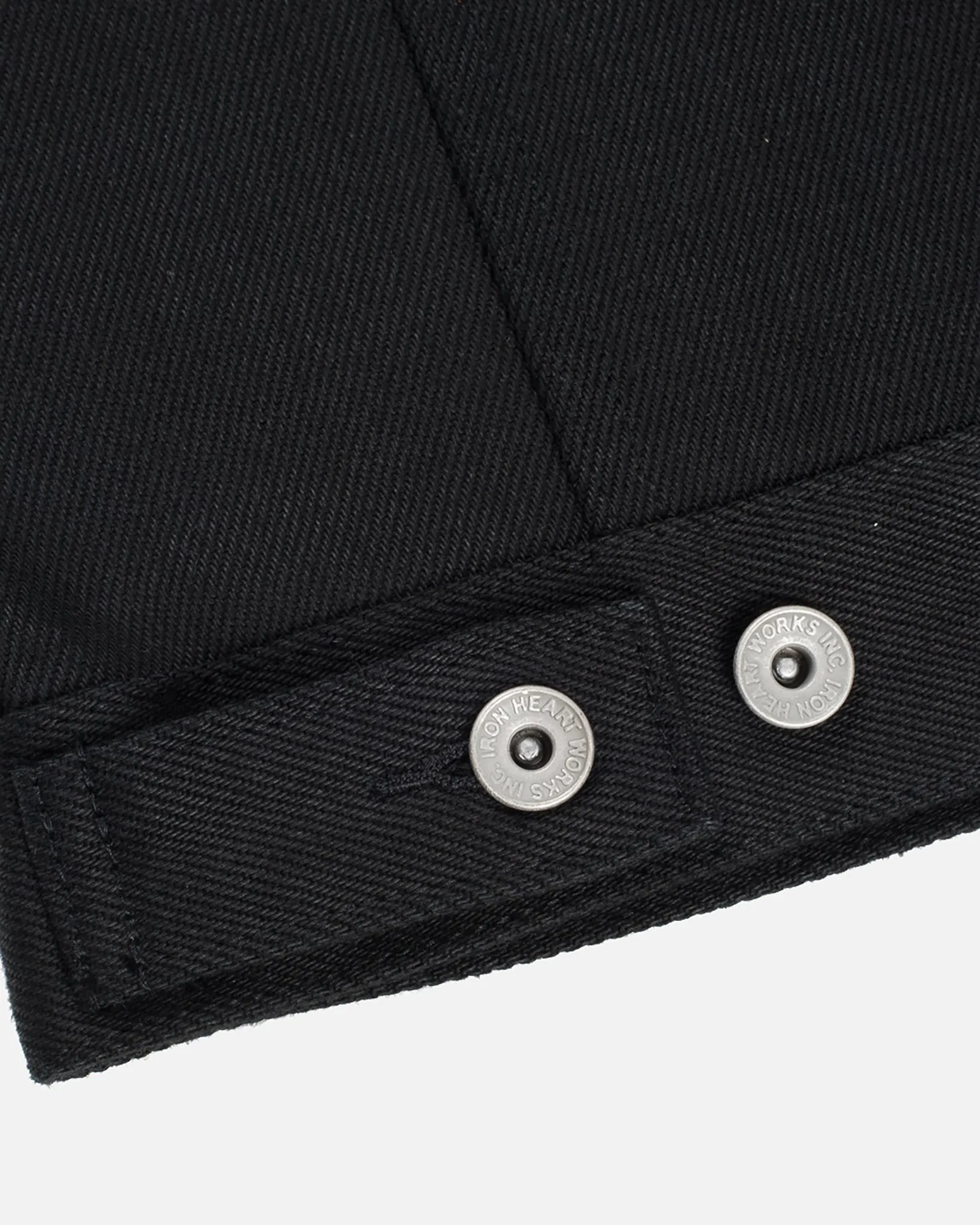 21oz Non-Fade Denim Type III Vest - Superblack
