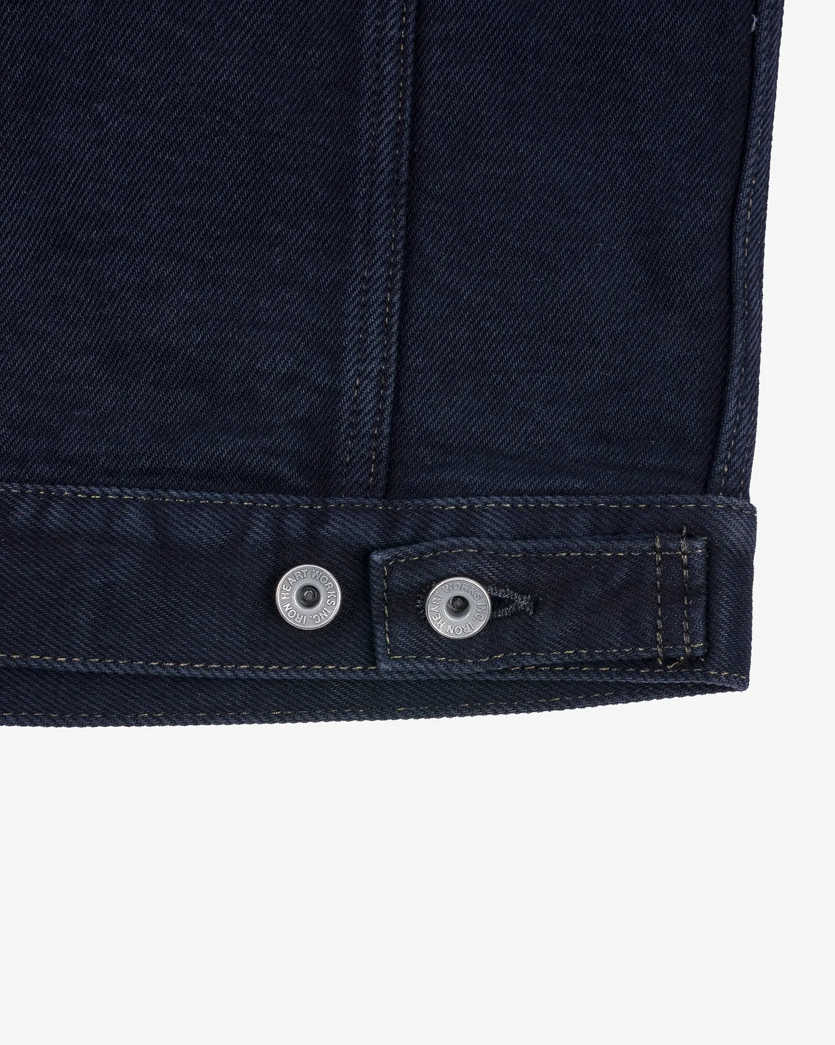 21oz Selvedge Denim Modified Type III Vest - Indigo Overdyed Black