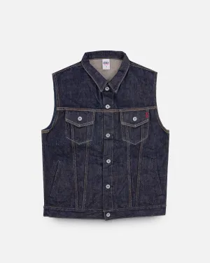 21oz Selvedge Denim Modified Type III Vest - Indigo