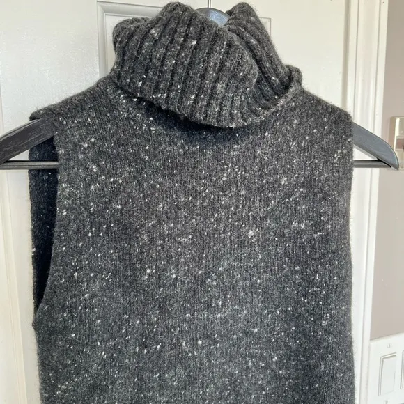 Adam Lippes Merino Cashmere Blend Sleeveless Cowl Neck