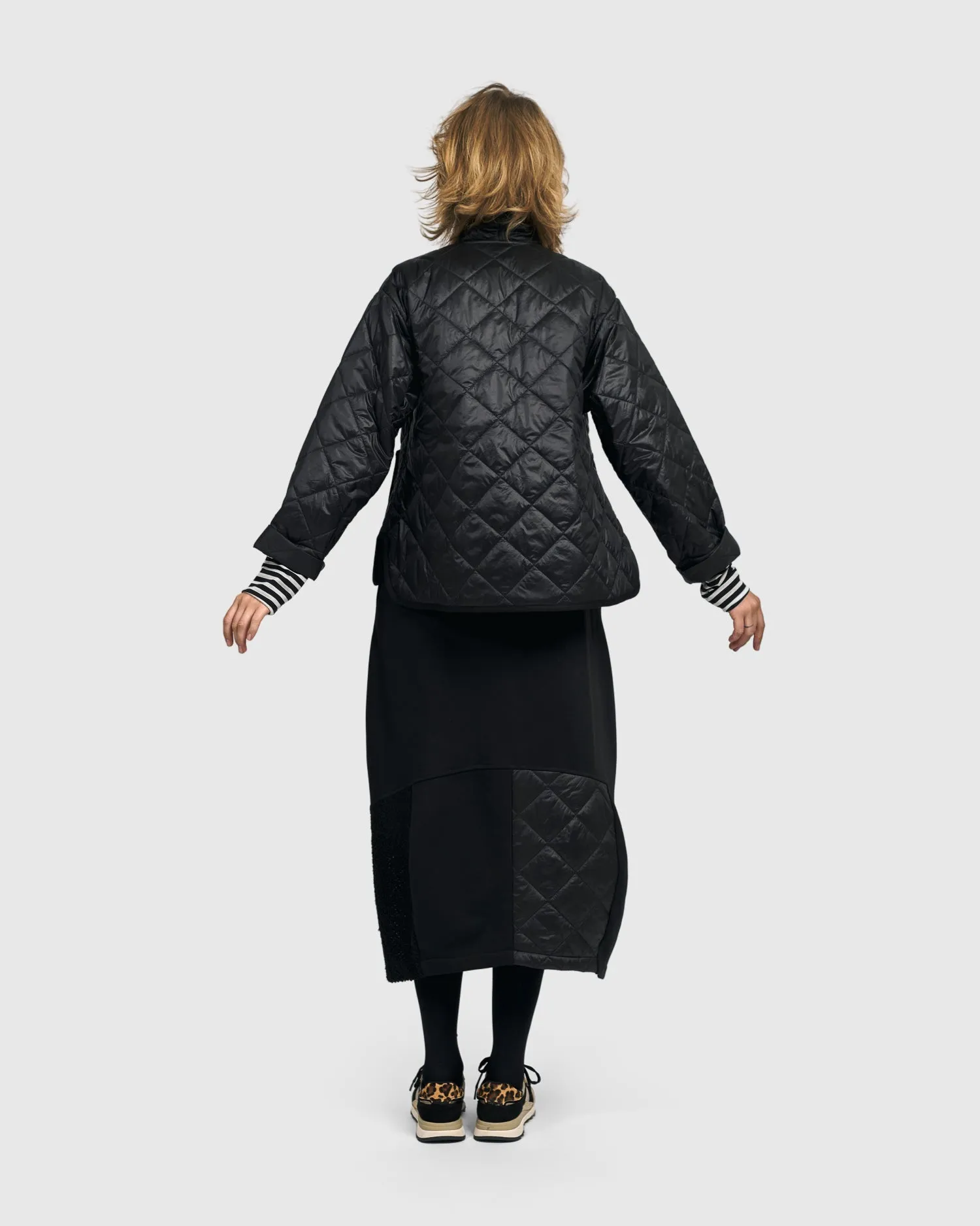 Alembika/Urban Black Quilted Light Weight Jacket UJ418B