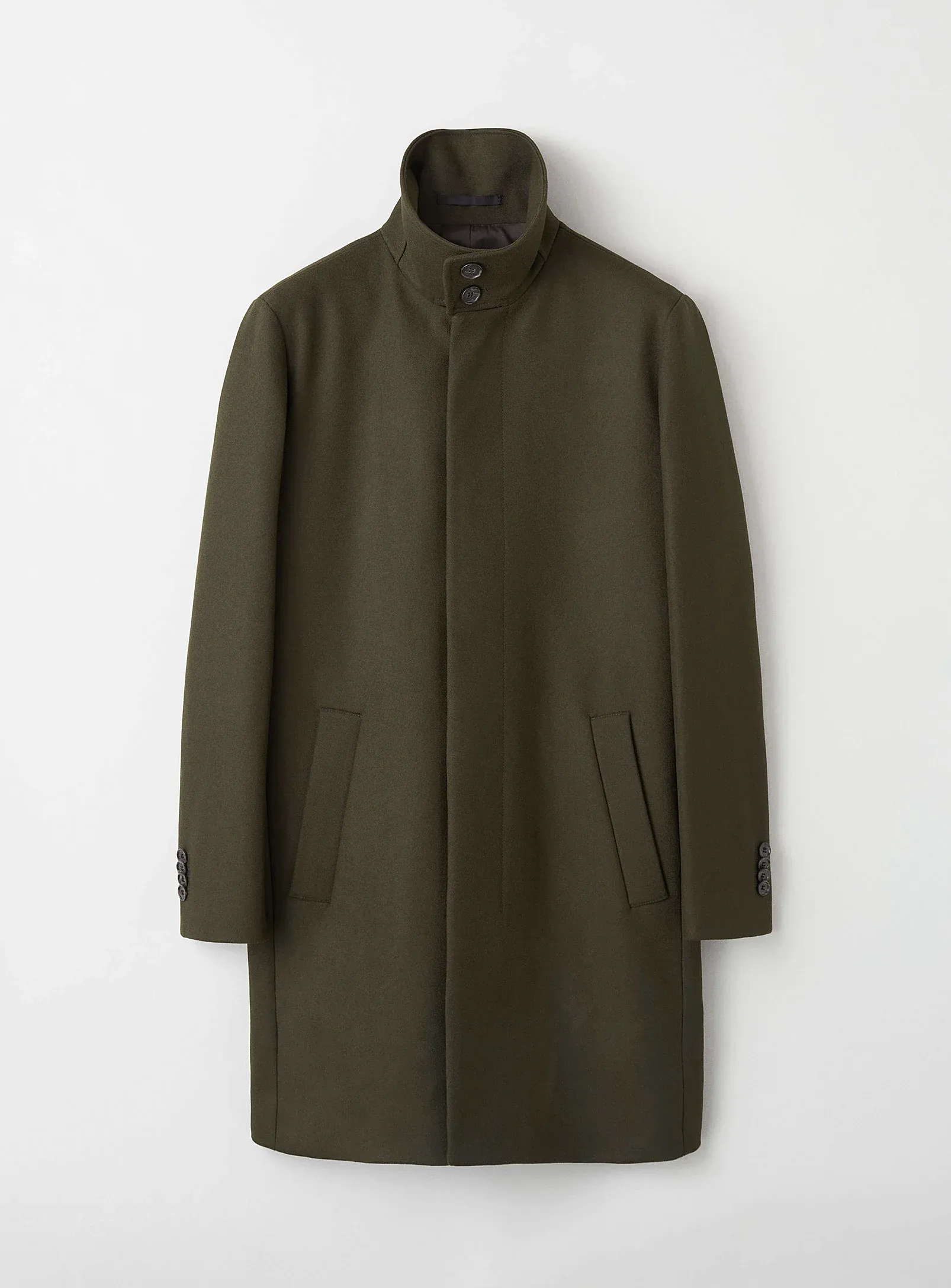 Aleric Coat in Olive
