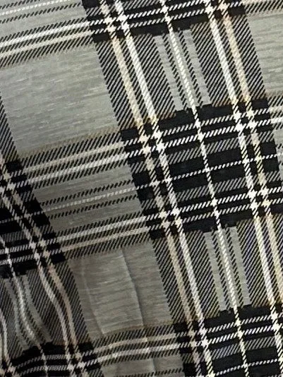 Always a Sure Thing Top - Gray Plaid - Restocked!