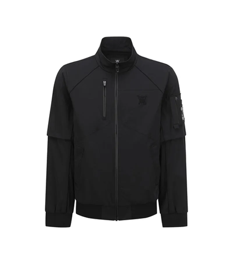 Anew Golf Men's SP Detachable MA-1 Jacket - Black