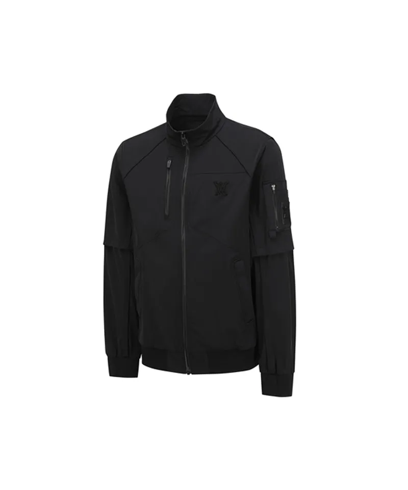 Anew Golf Men's SP Detachable MA-1 Jacket - Black