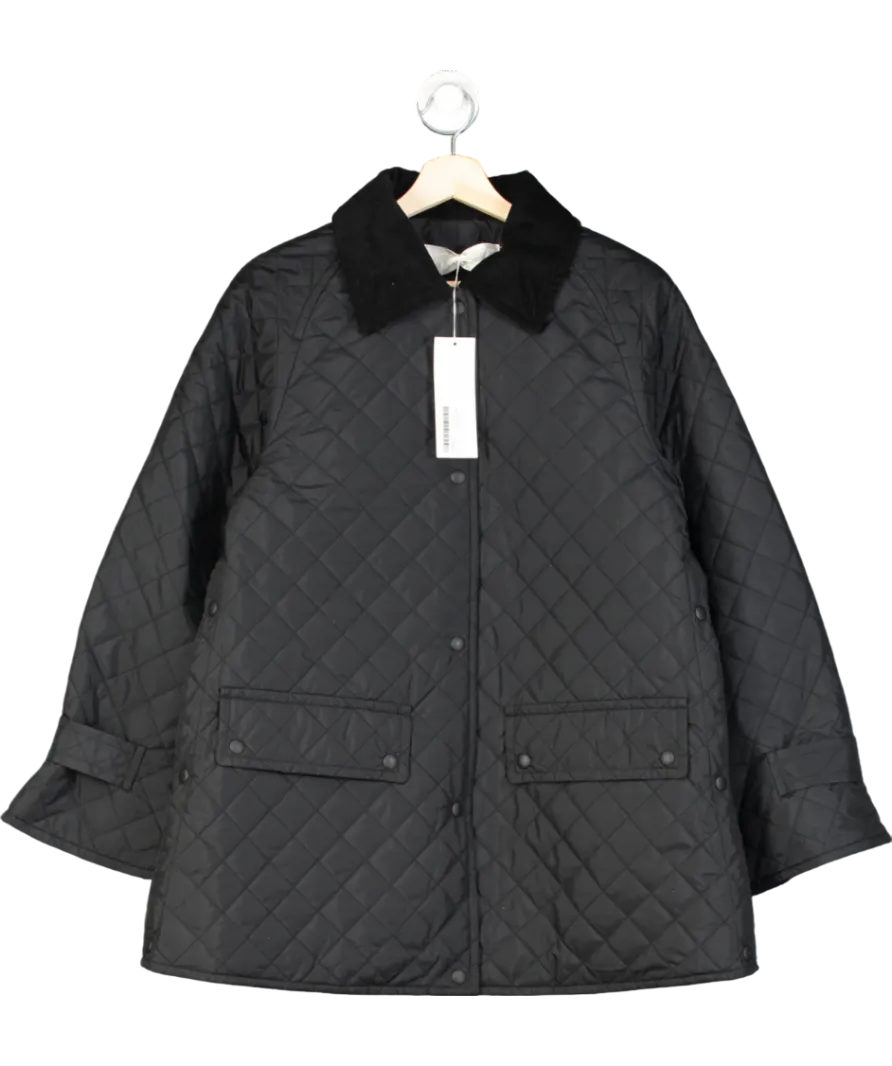 Arket Black Quilted Barn Jacket UK 8
