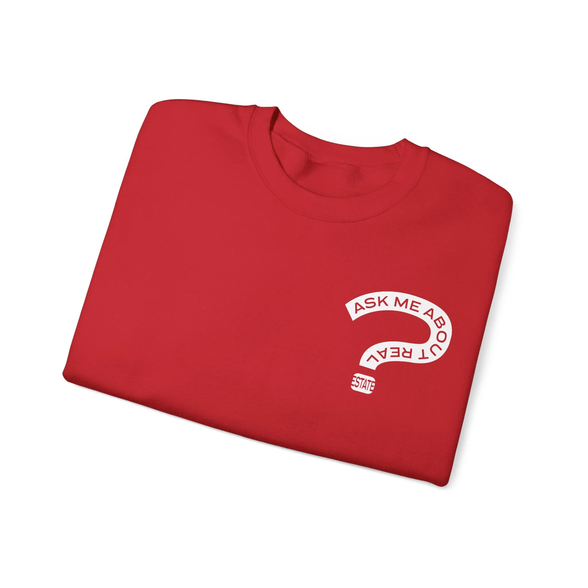 Ask Me About Real Estate Unisex Heavy Blend™ Crewneck Sweatshirt