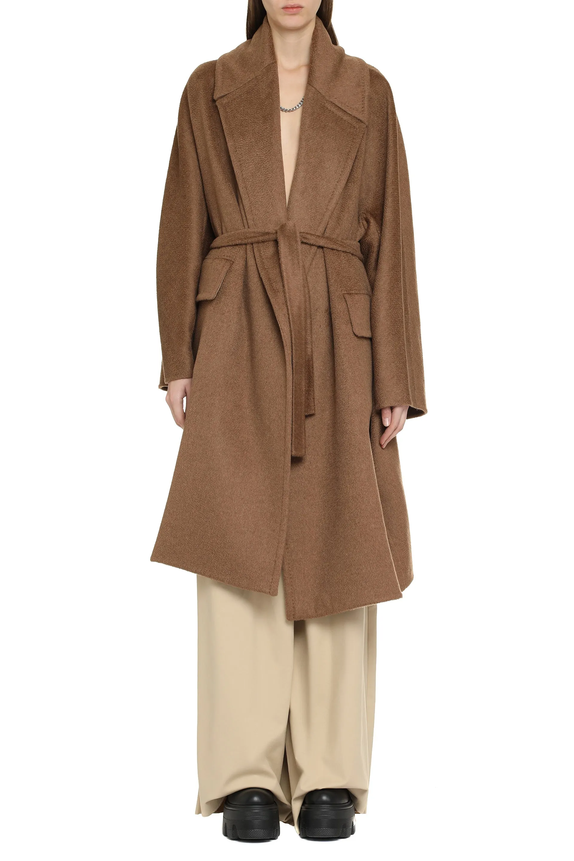 Attuale oversize belted coat