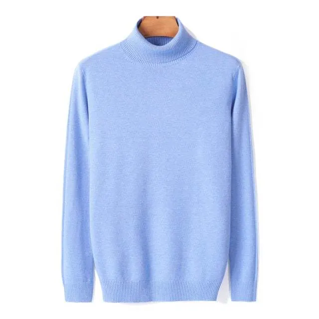 Autumn Winter Men's Warm Turtleneck Sweater High Quality Fashion Sweaters