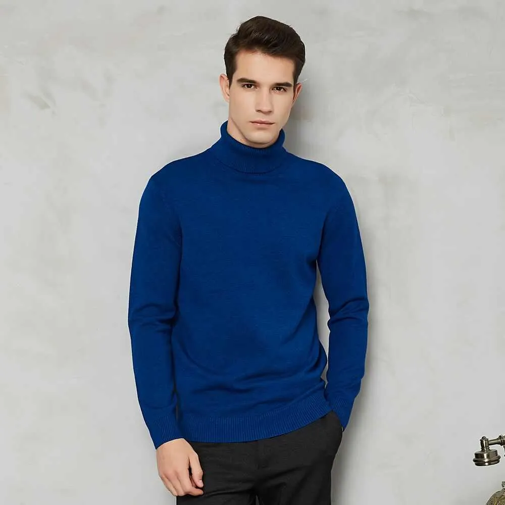 Autumn Winter Men's Warm Turtleneck Sweater High Quality Fashion Sweaters