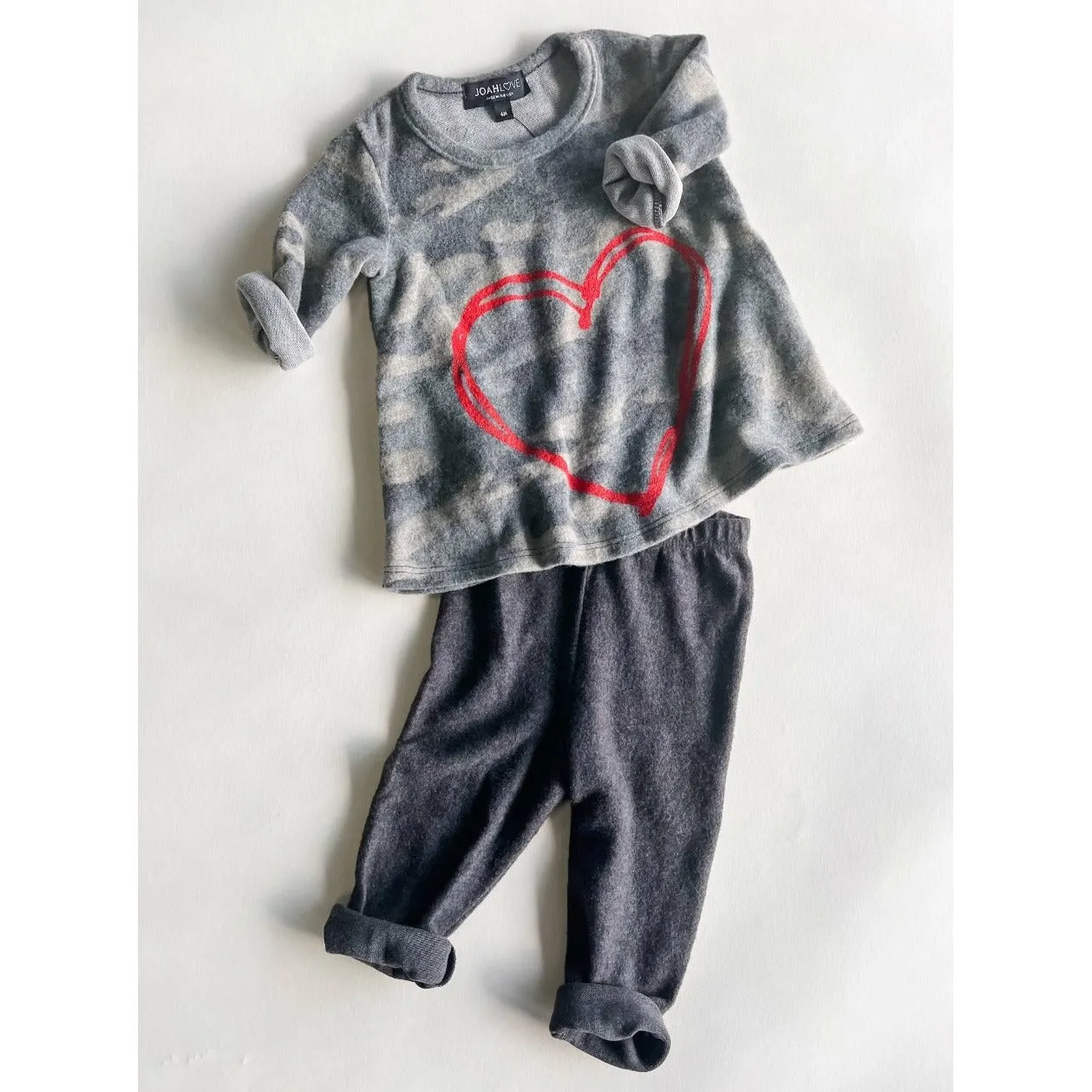 Ava-Heart dress & legging set | Brushed Camo FC