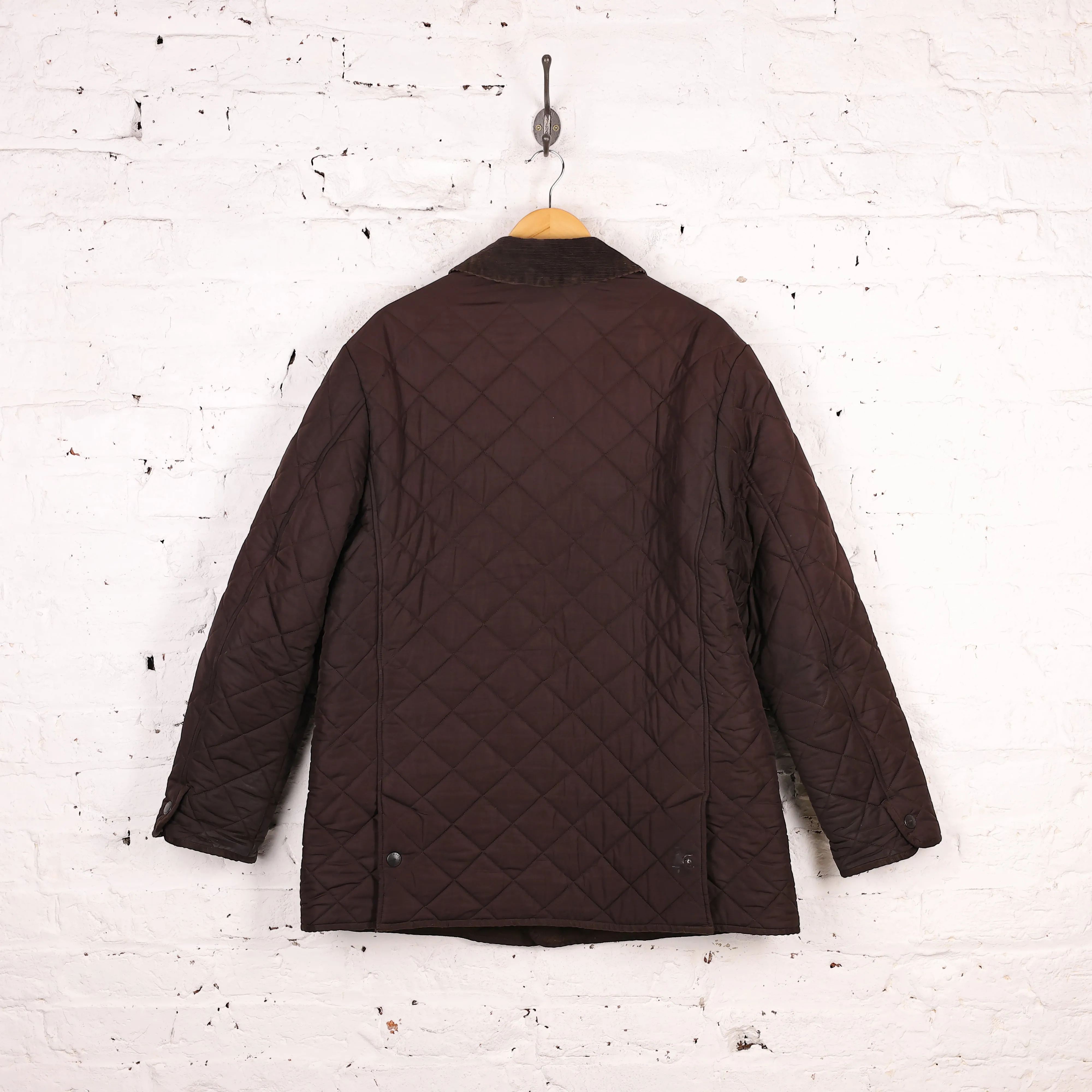 Barbour Bardon Fleece Lined Quilted Jacket - Brown - L