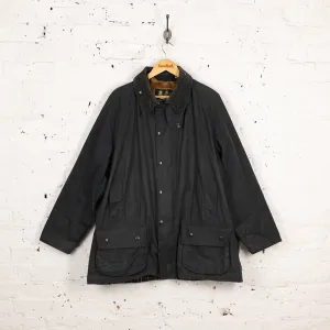 Barbour Beaufort With Pile Lining Wax Jacket Coat - Blue - XXL