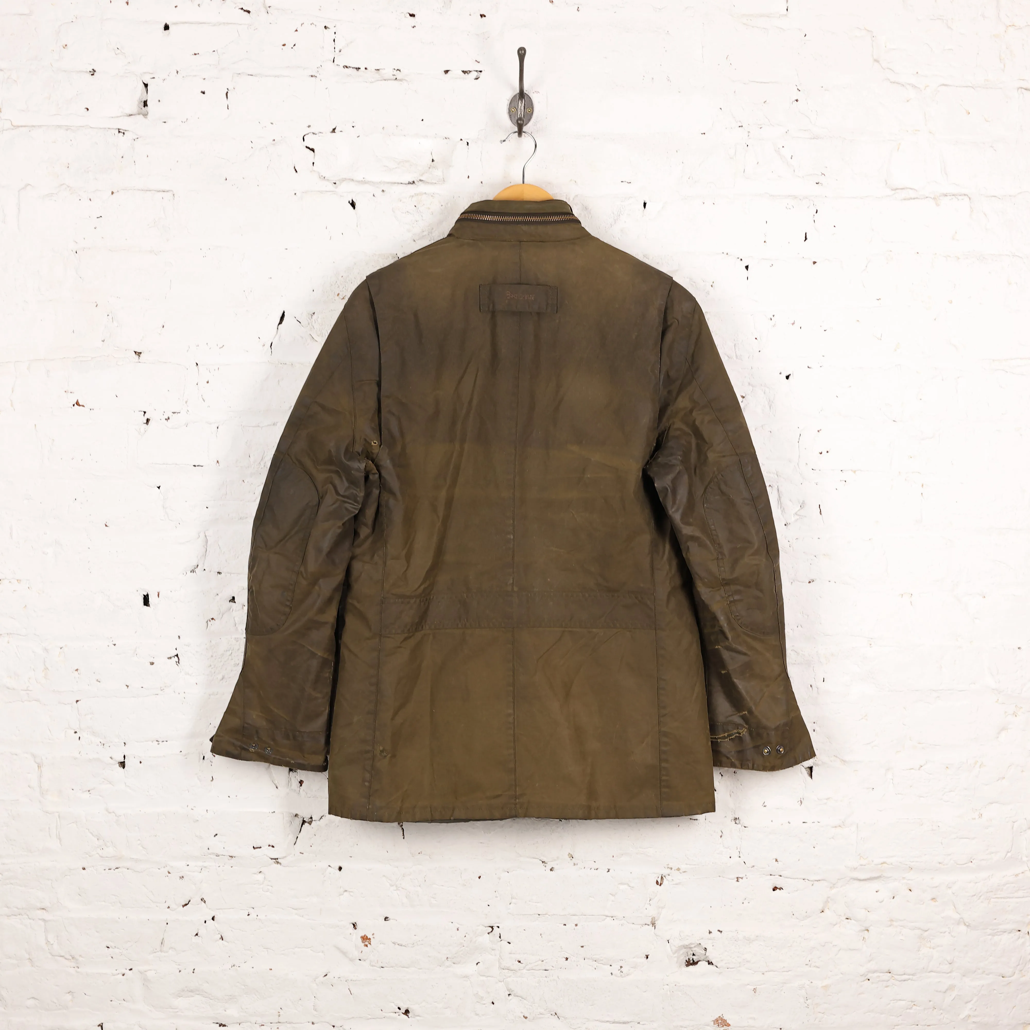 Barbour Corbridge Wax Jacket Coat - Green - L