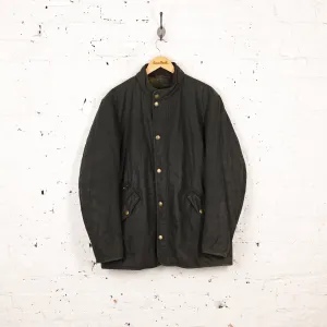 Barbour Edderton Wax Quilted Jacket - Green - XL