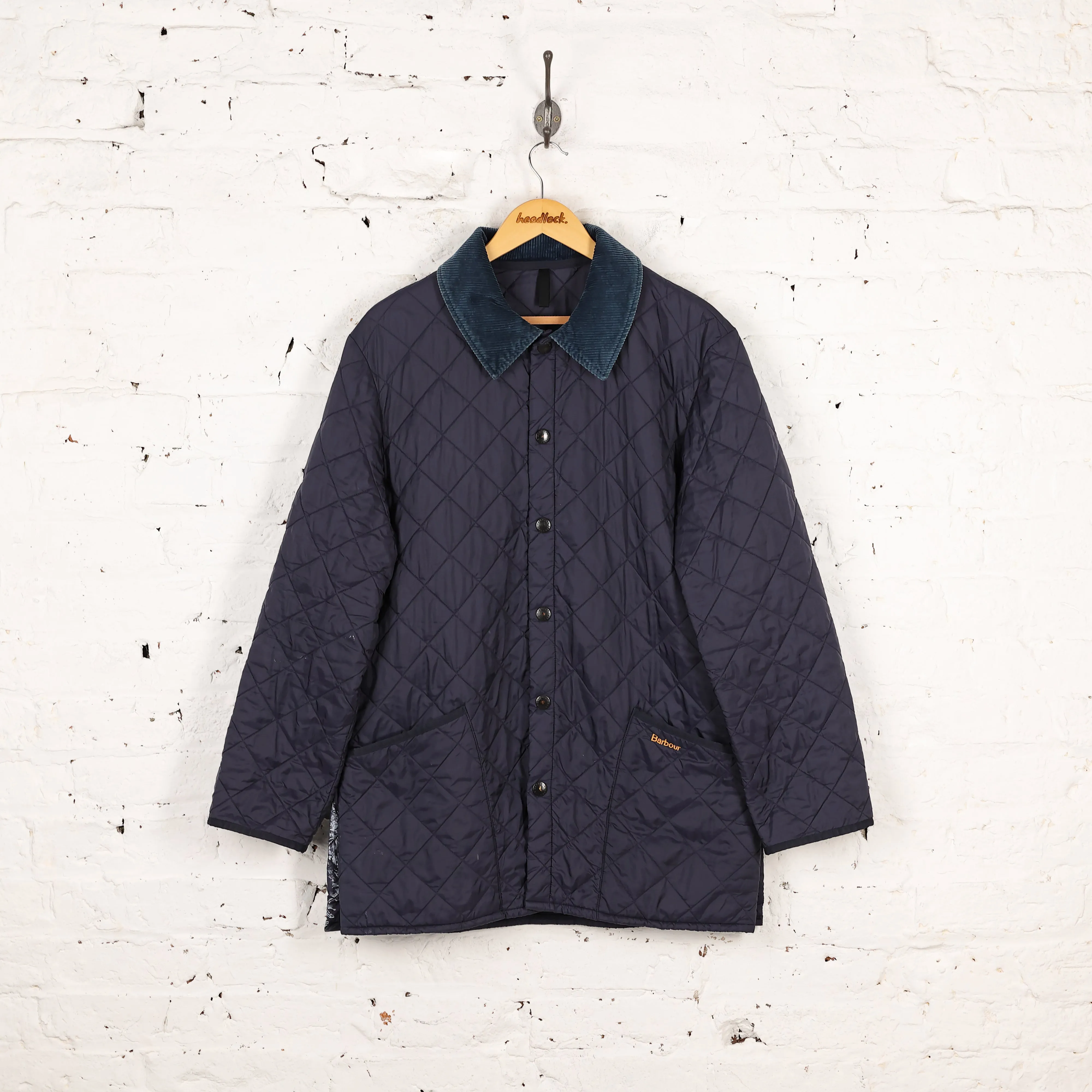 Barbour Liddesdale Quilted Jacket - Blue - M