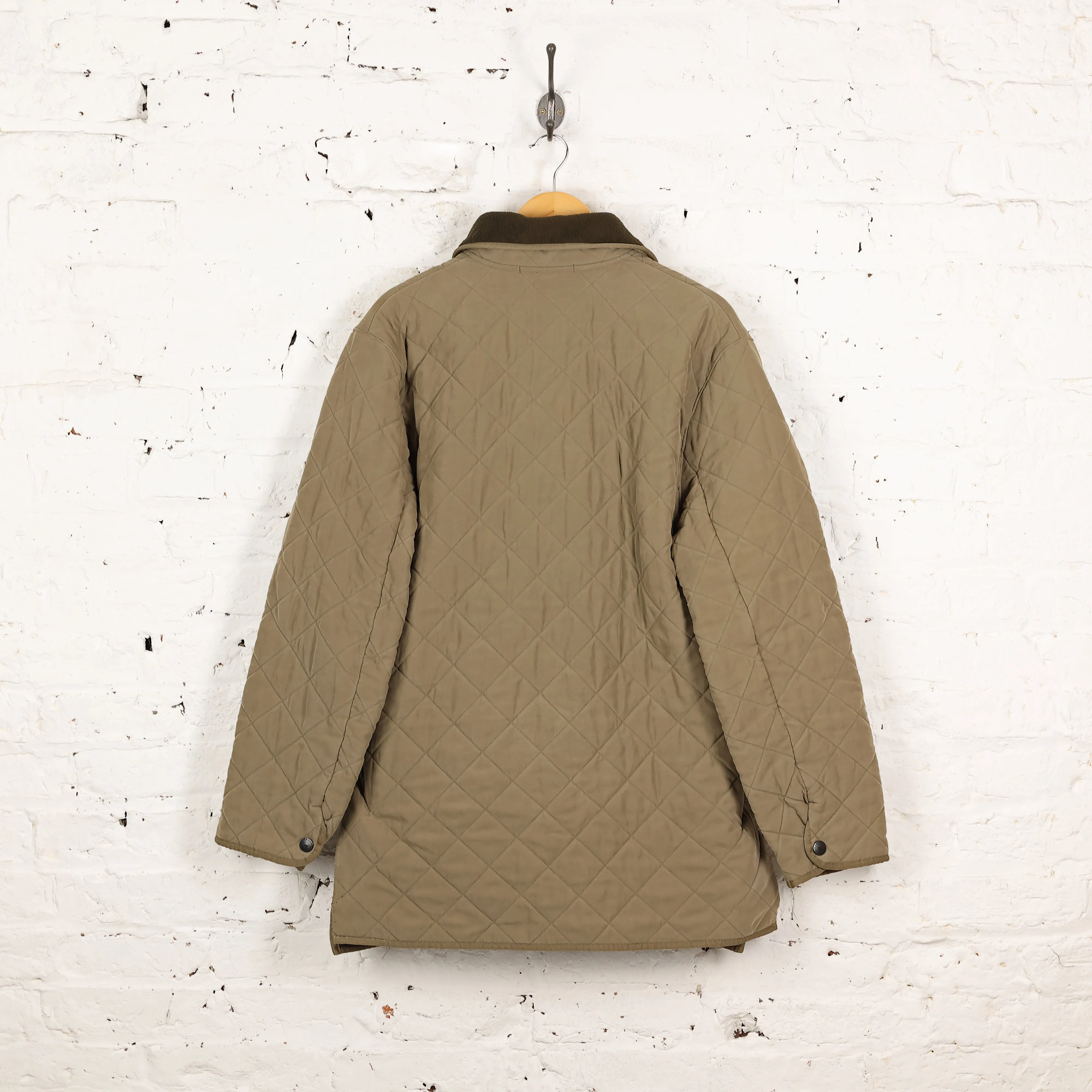 Barbour Microfibre Polarquilt Long Quilted Jacket - Green - XL