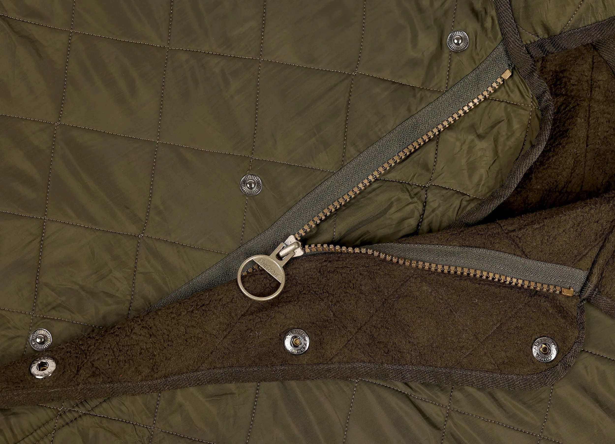 Barbour Polar Quilt Quilted Jacket - Green - M