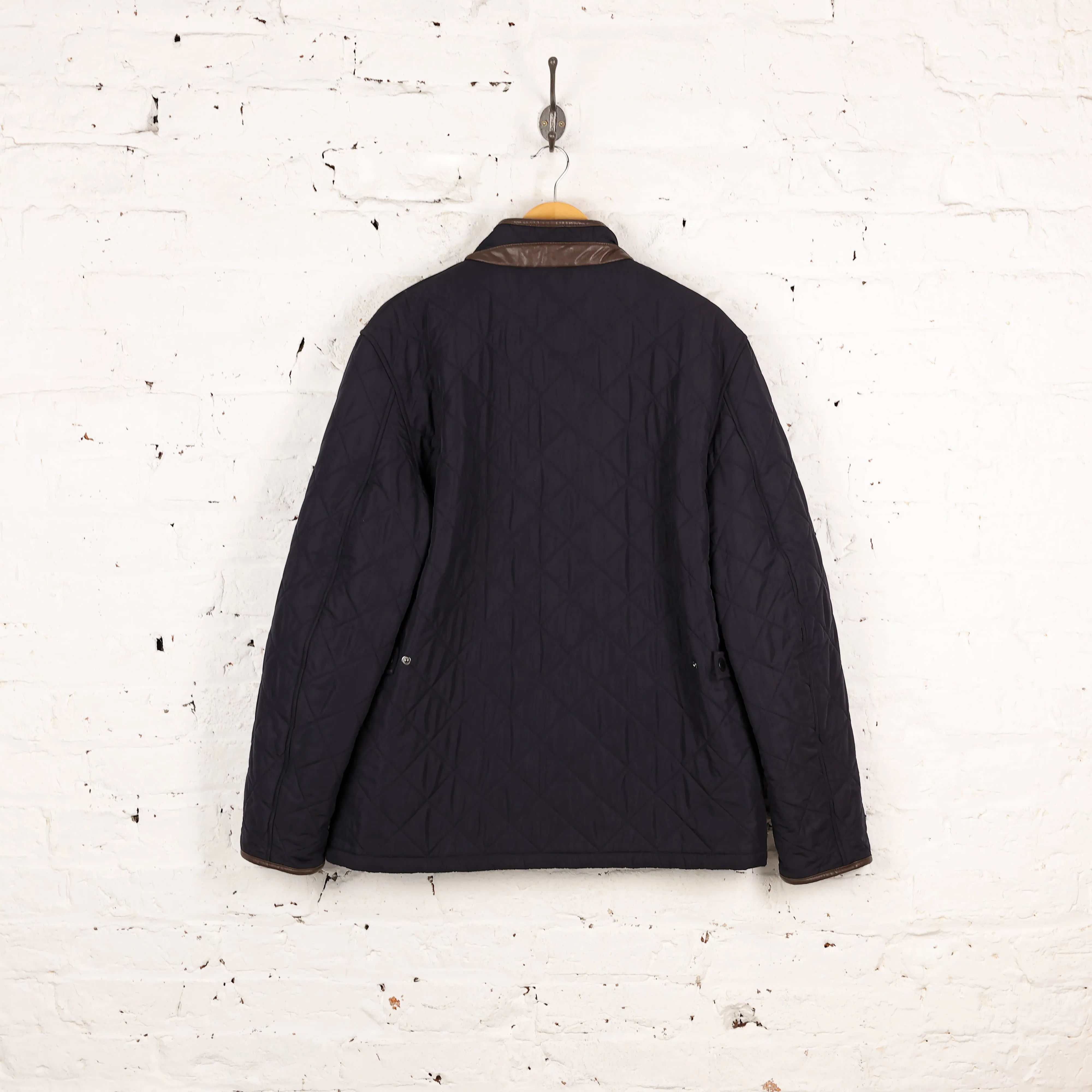 Barbour Powel Quilt Quilted Jacket - Blue - XL
