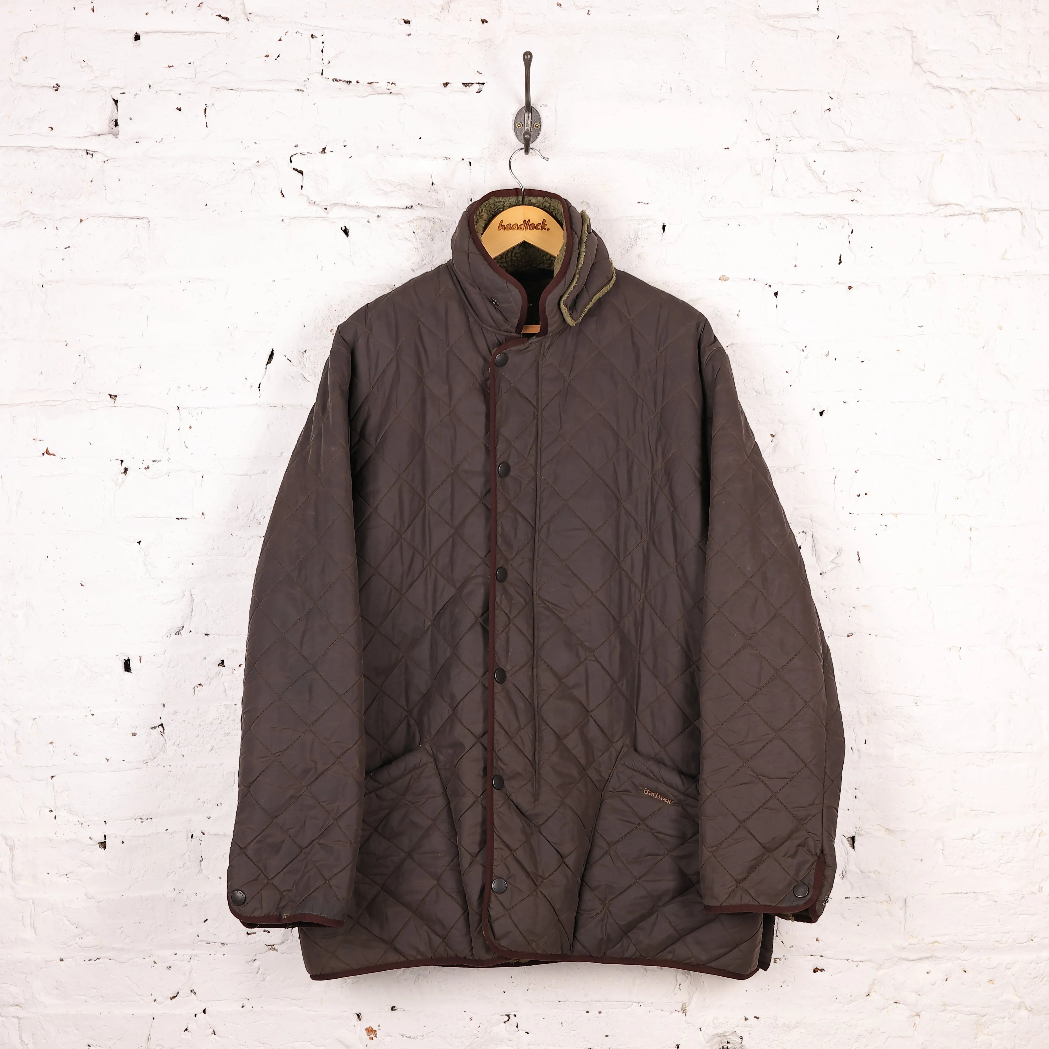 Barbour Ridge Polar Quilt Jacket - Brown - XL