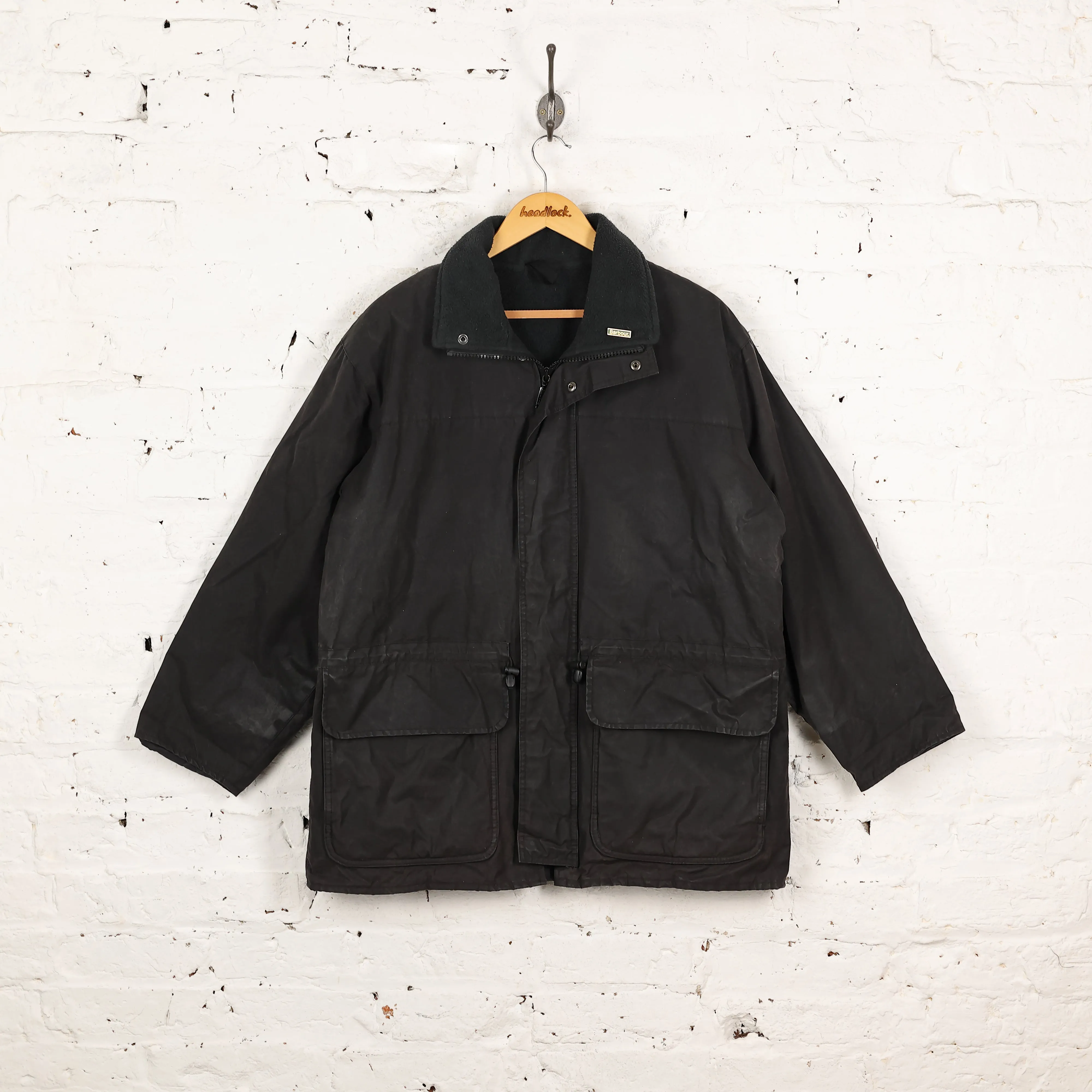 Barbour Wax Jacket - Black - M