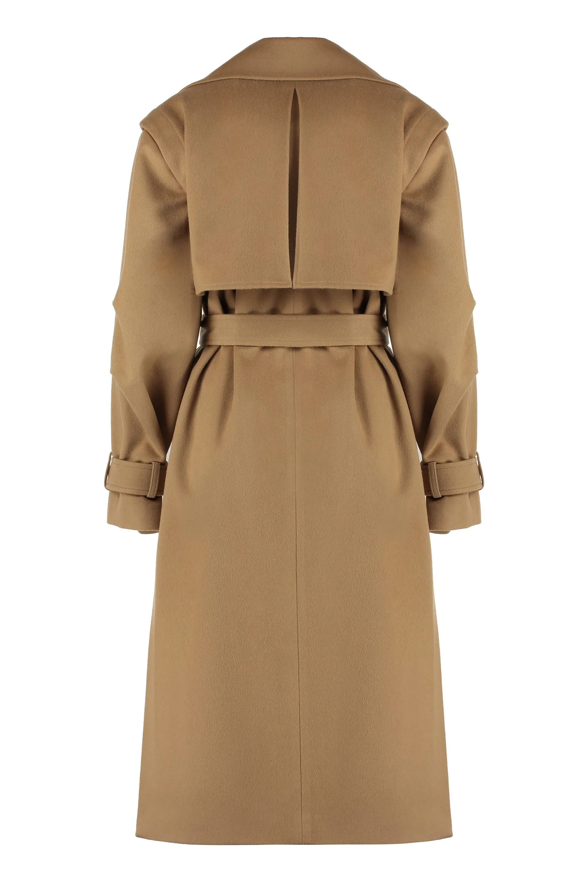 Belted wool coat