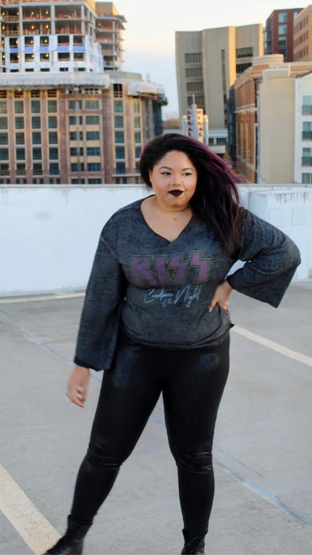 Black Venom Faux Leather Leggings