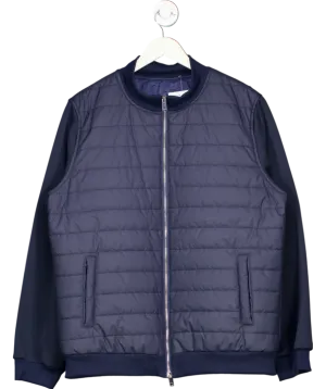 Blue Quilted And Jersey Jacket UK XL