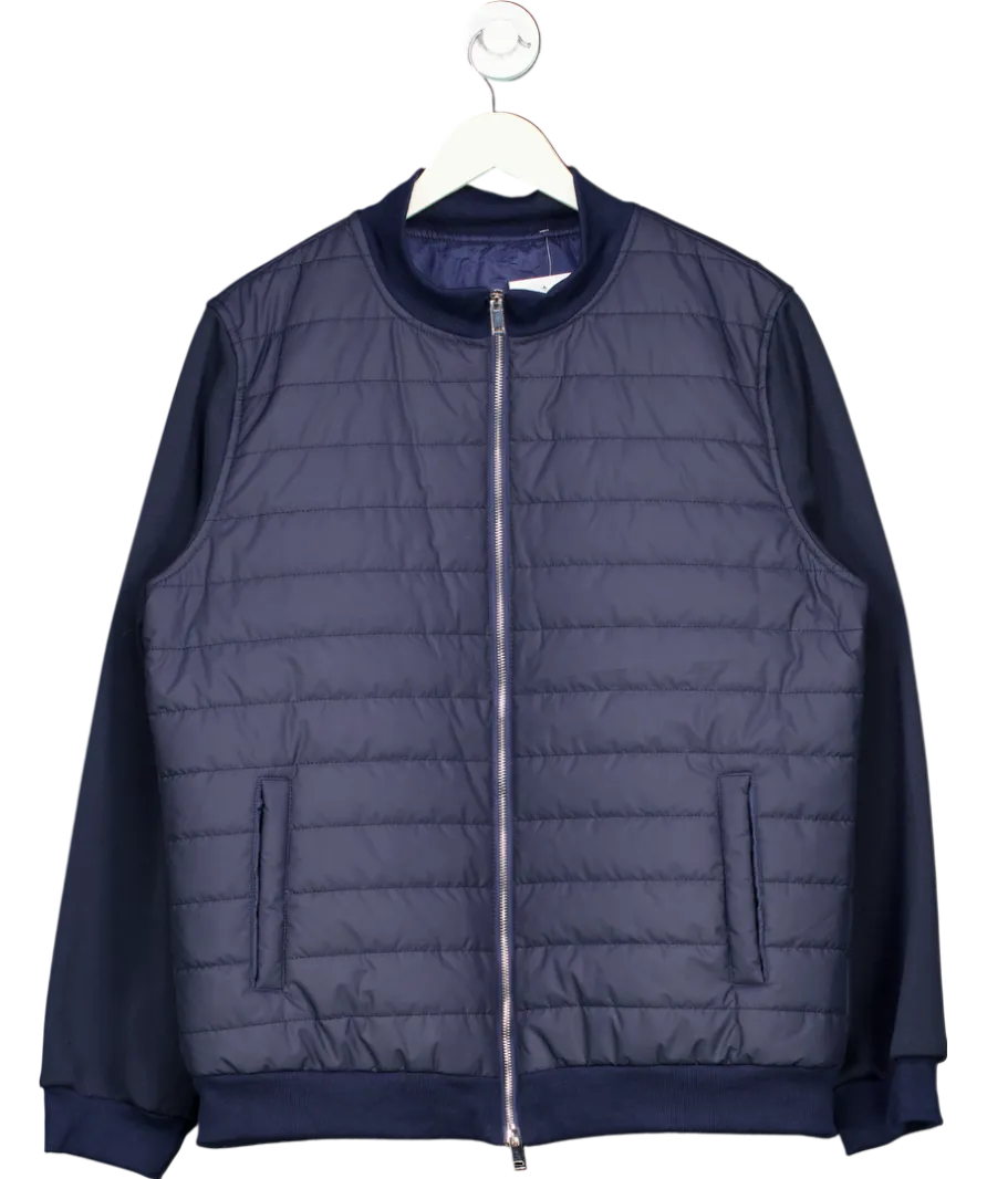 Blue Quilted And Jersey Jacket UK XL
