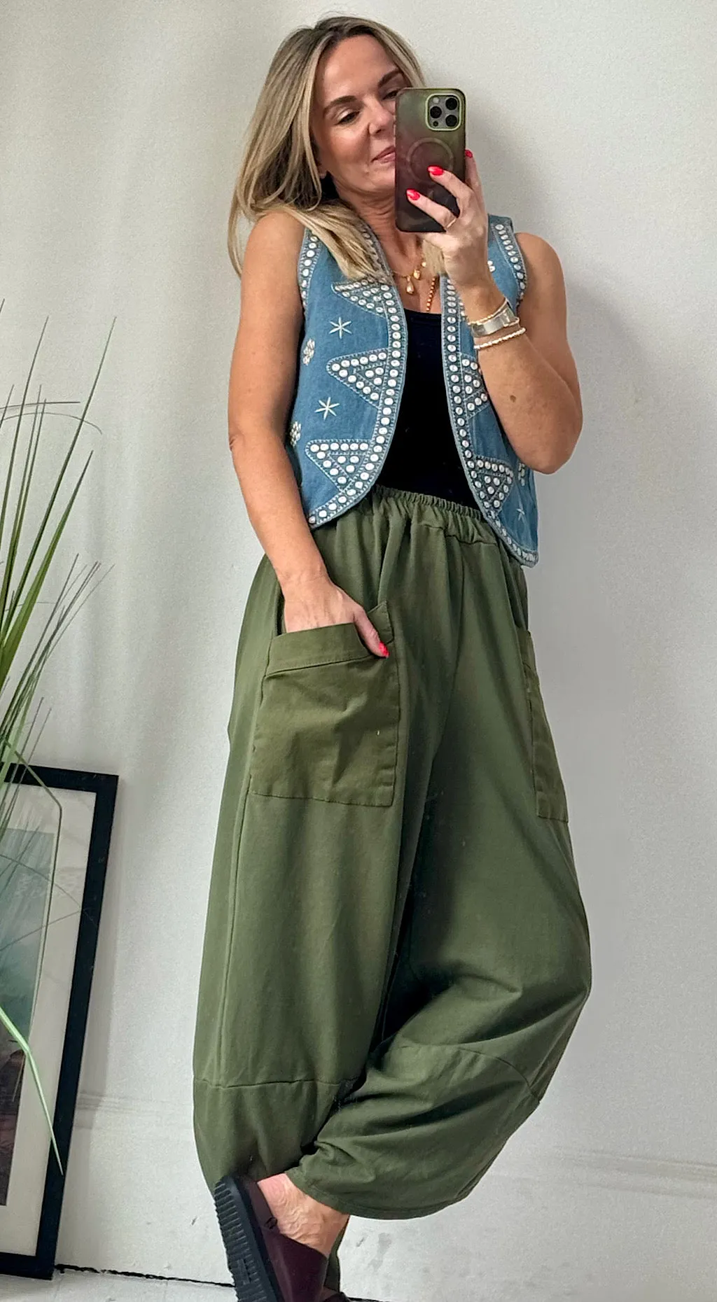 Bo Ho demim waistcoat