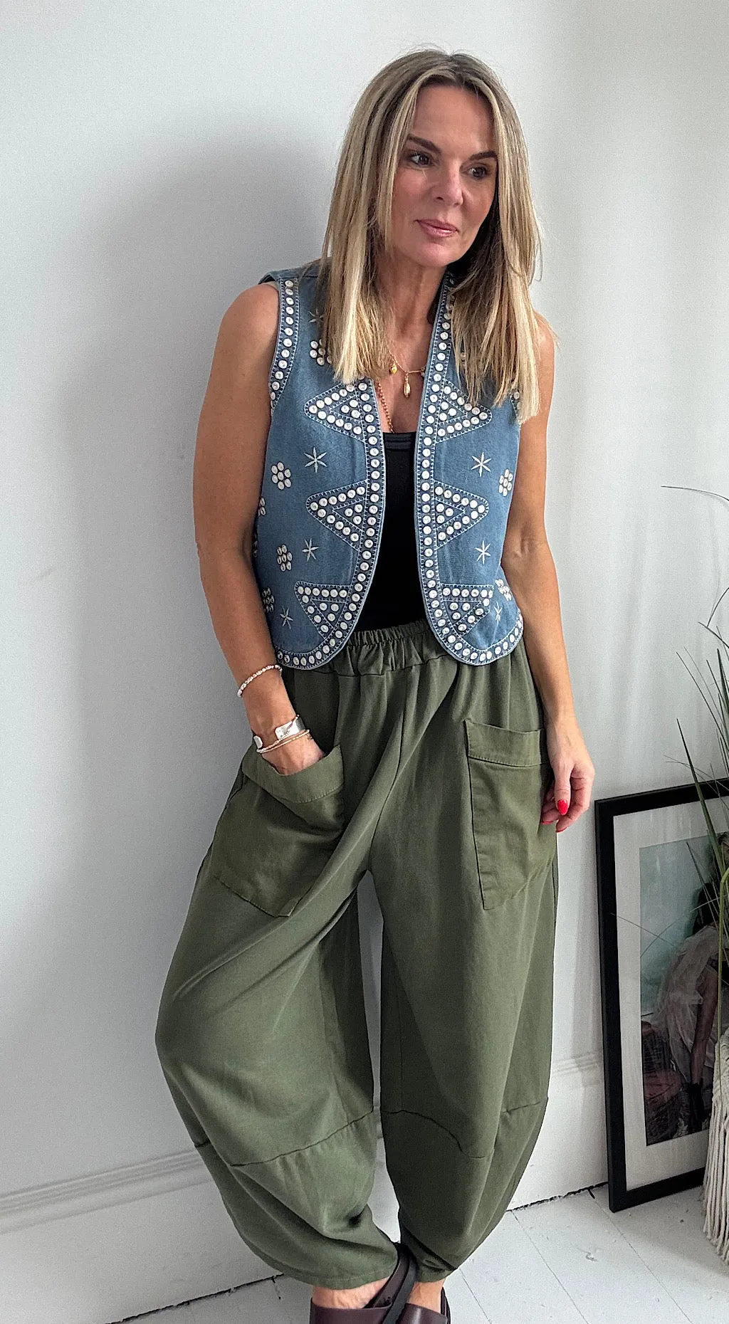 Bo Ho demim waistcoat