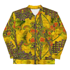 Bomber Jacket (Unisex)(WindSong Flower) RJSTH@Fabric#1 RJSTHW2022 RJS