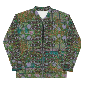Bomber Jacket (Unisex)(WindSong Flower) RJSTH@Fabric#4 RJSTHW2022 RJS