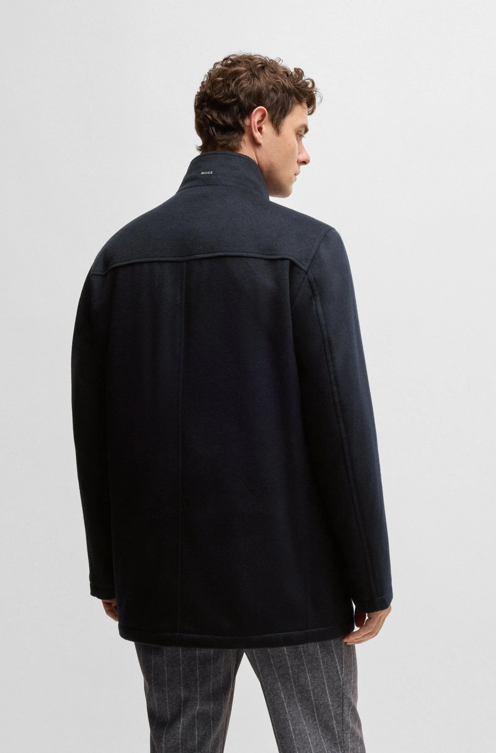 BOSS Coats Relaxed Fit in Wool Mix - H-COXTAN-234 10252595 02-50525750