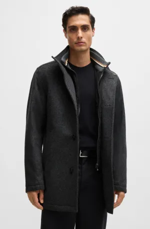 BOSS Coats Relaxed Fit in Wool Mix - H-COXTAN-234 10252595 02-50525750