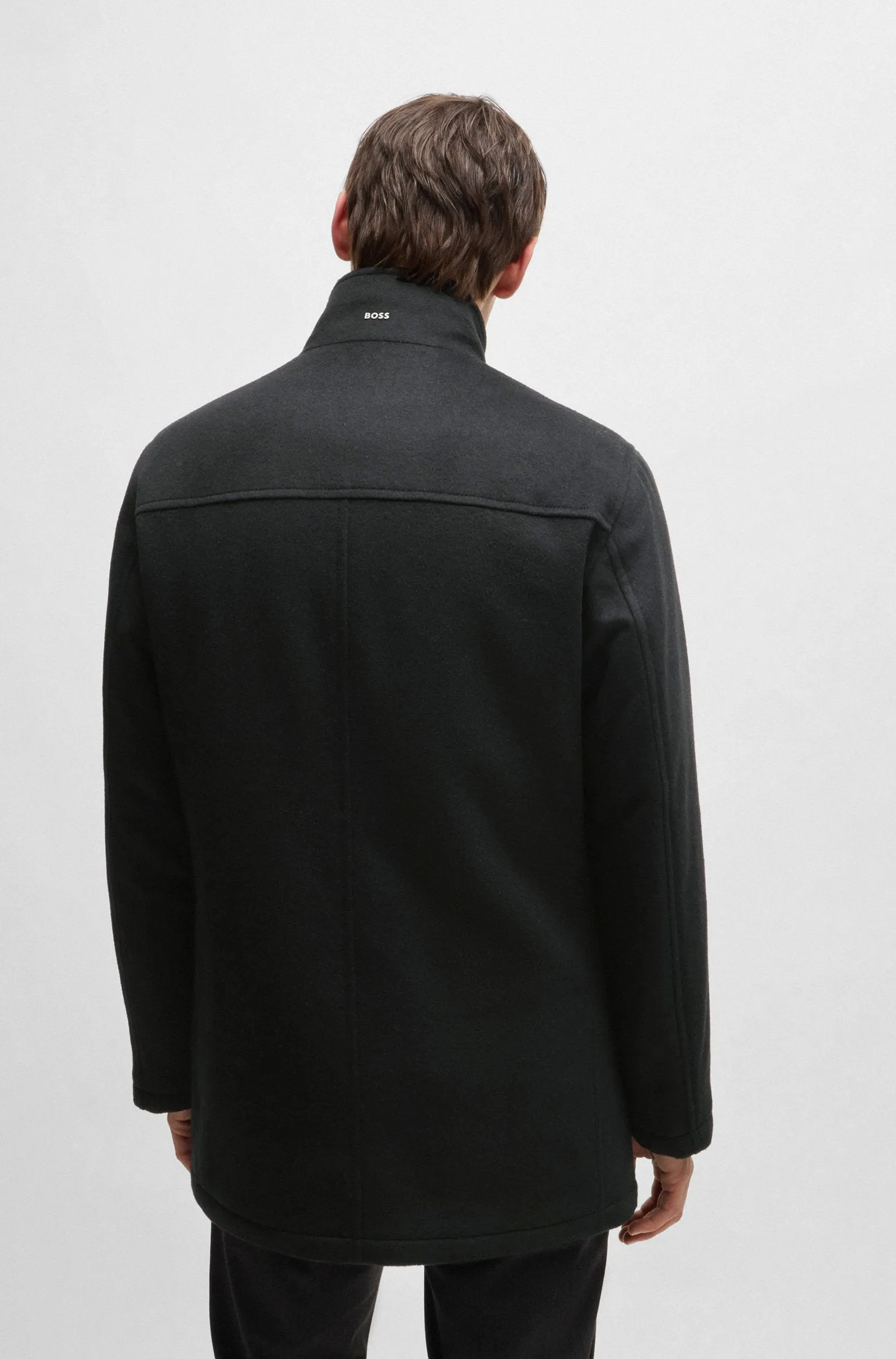 BOSS Coats Relaxed Fit in Wool Mix - H-COXTAN-234 10252595 02-50525750