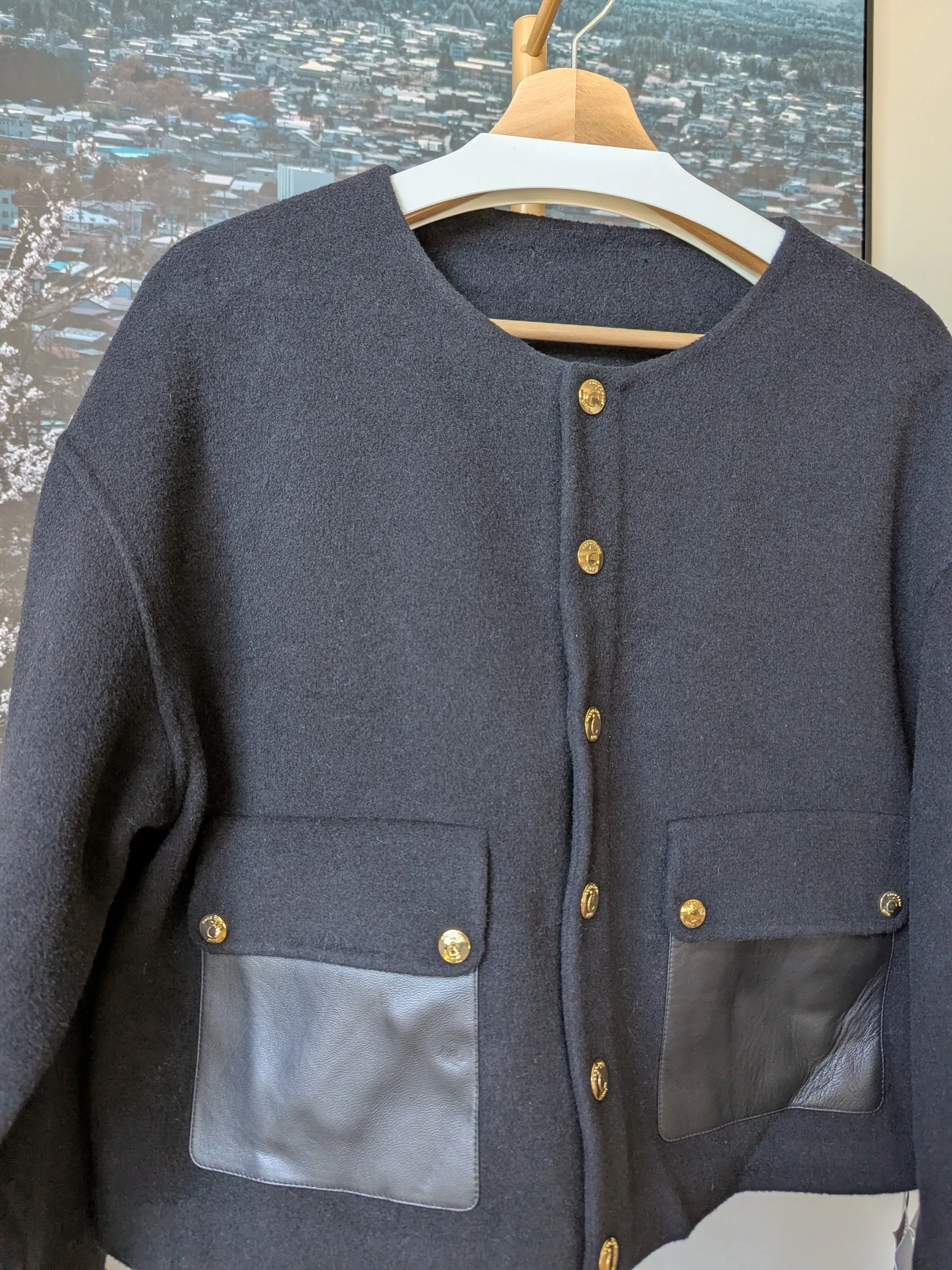 Brand New Cashmere Rabbit Hair Wool Coat 932 Size M 10-14 FREE SHIPPING