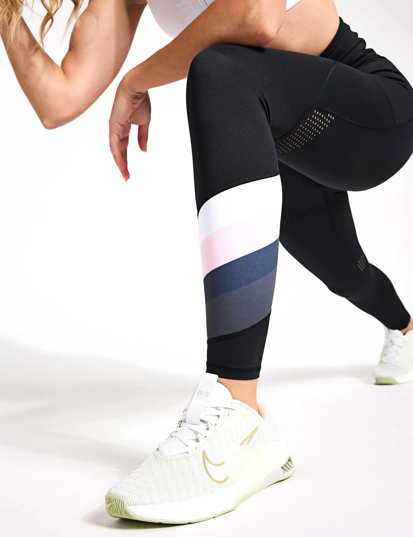 Brooklyn Leggings - Black/Lilac/White
