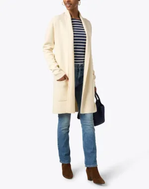 Burgess Travel Coat; Chalk/Mocha