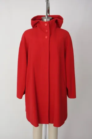 Byblos Wool Hooded Swing Coat