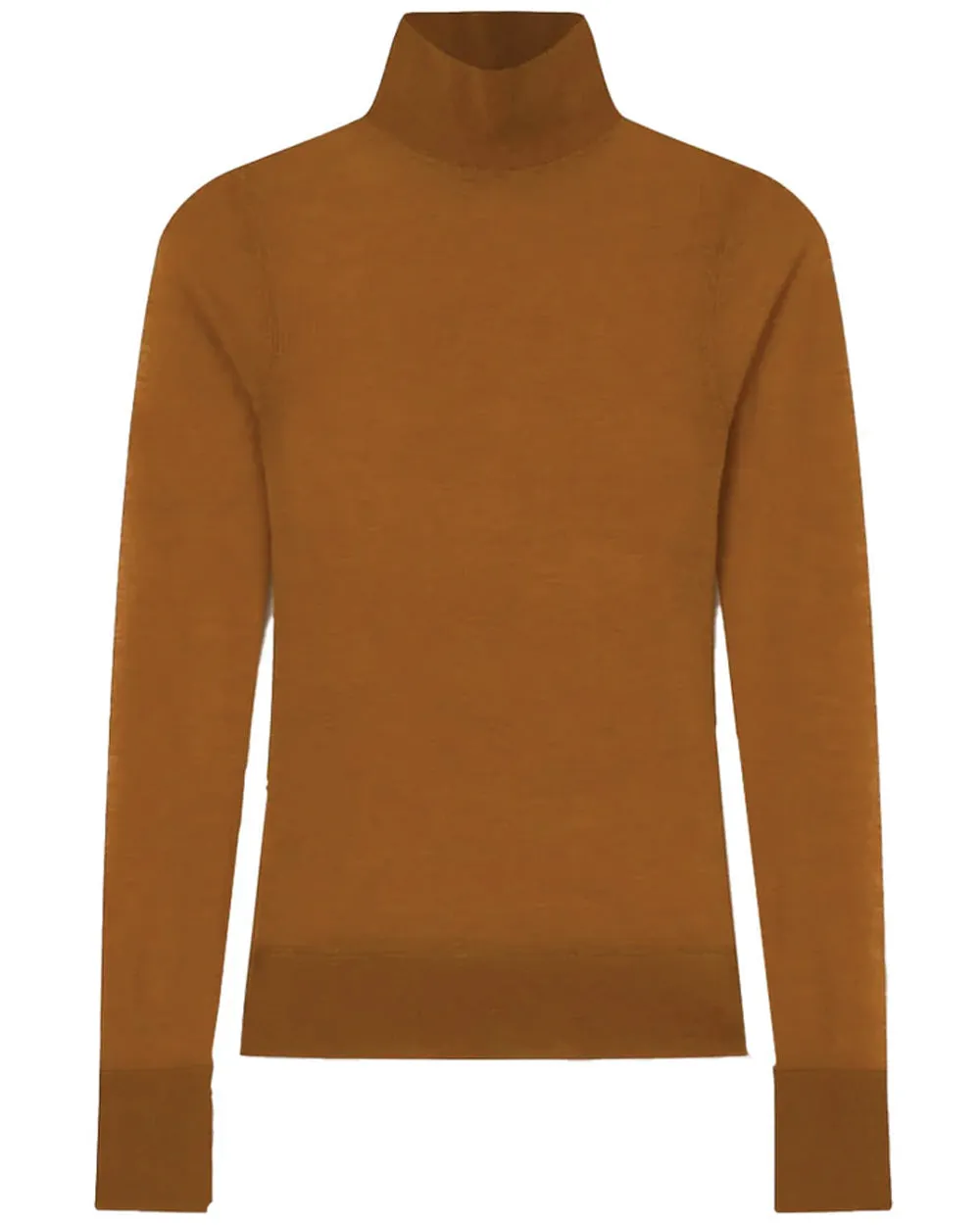 Camel Eriq Cashmere Turtleneck