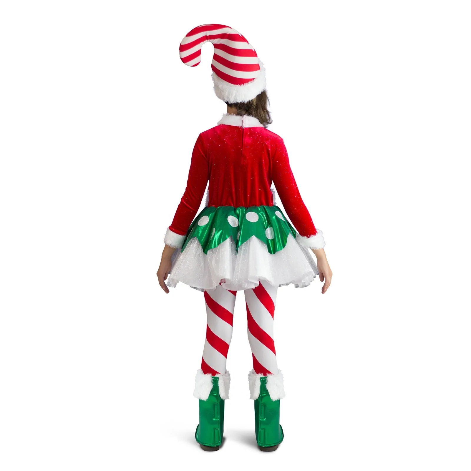 Candy Cane Elf Princess Costume, Child