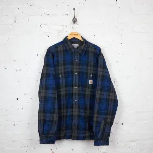 Carhartt Check Over Shirt Jacket - Blue - XL