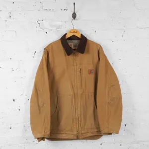 Carhartt Fleece Lined Work Jacket - Brown - L