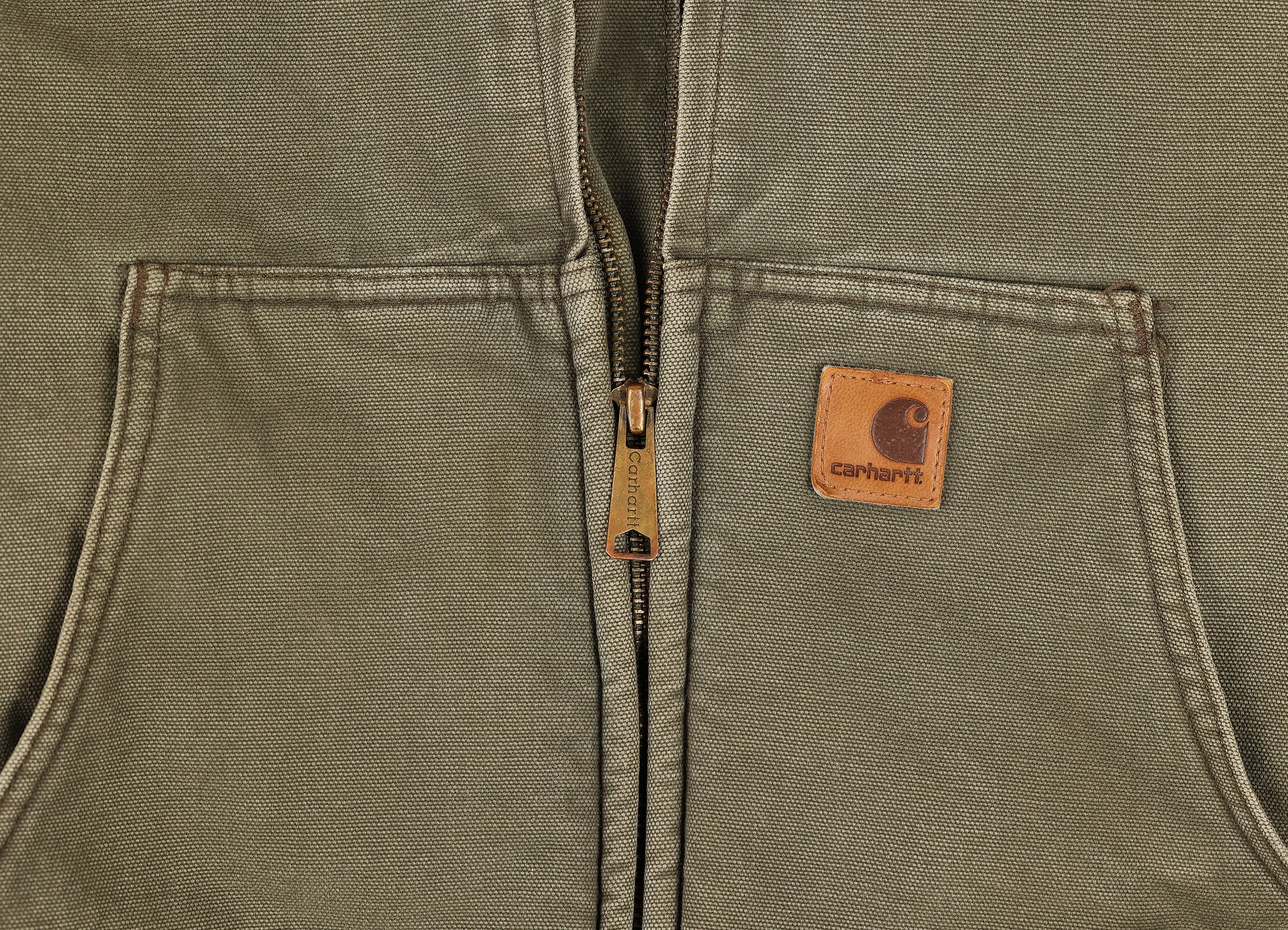 Carhartt Fleece Lined Work Jacket - Green - XL