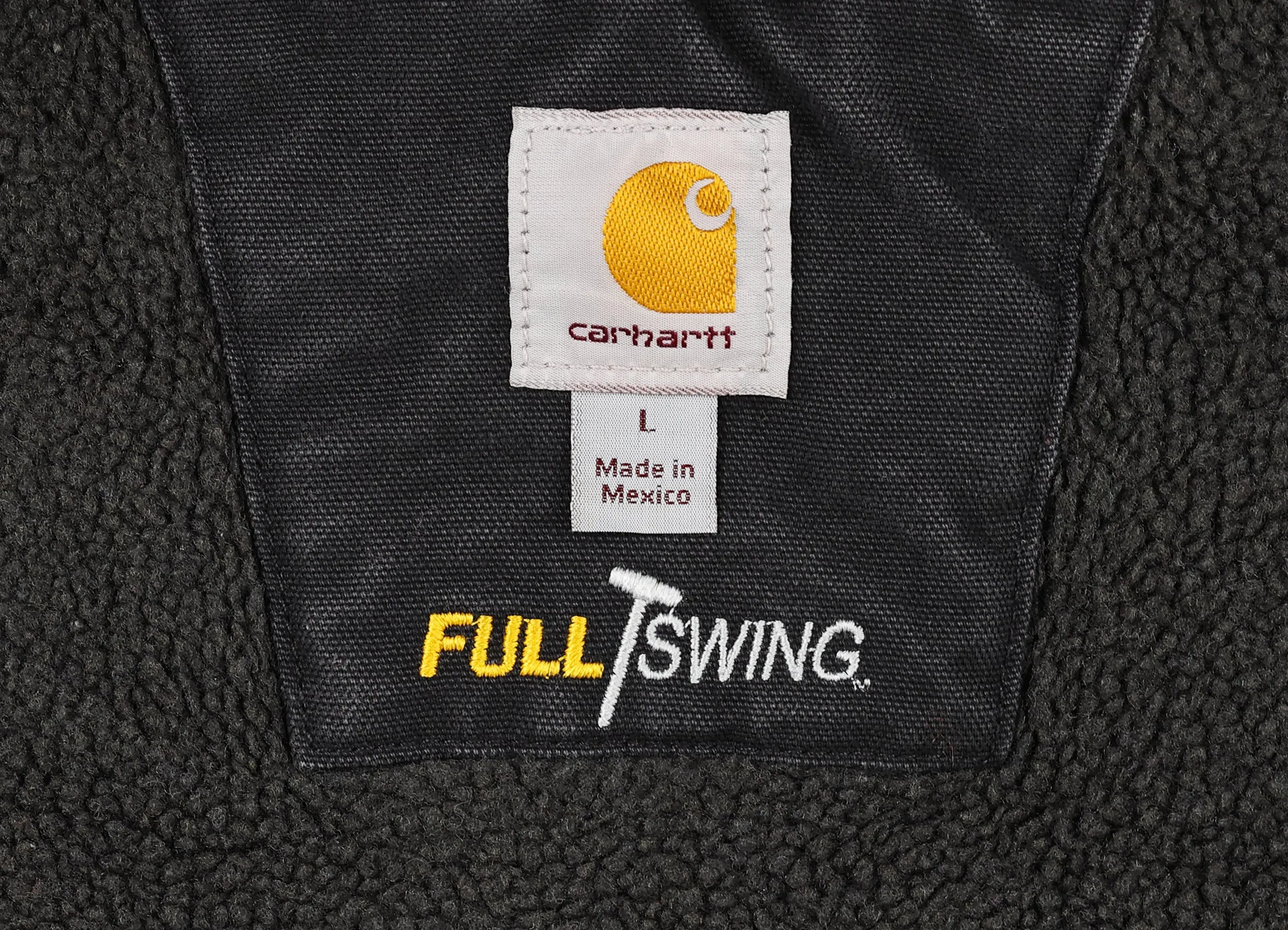 Carhartt Full Swing Hooded Work Jacket - Black - L