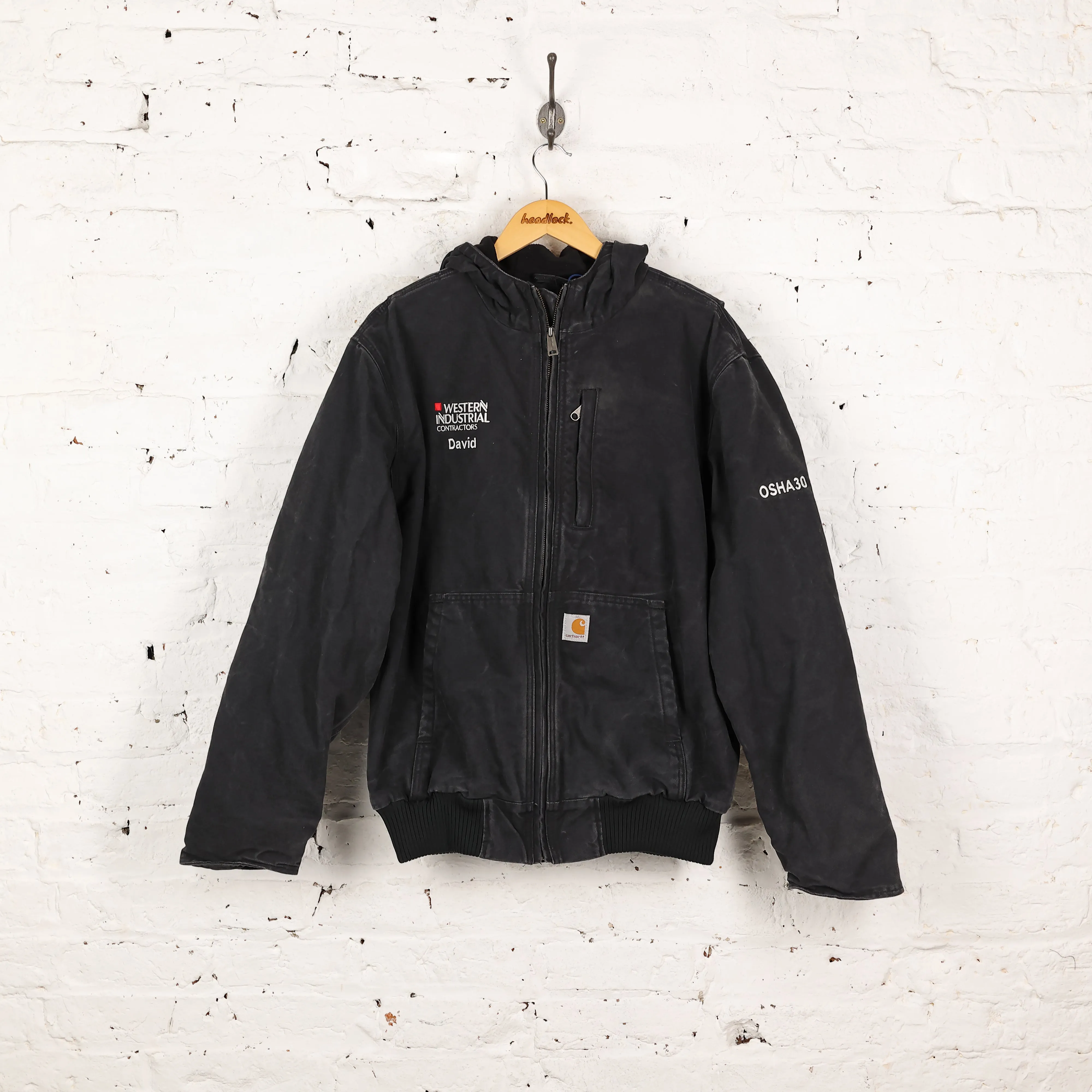 Carhartt Full Swing Hooded Work Jacket - Black - L
