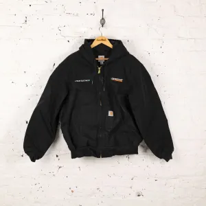 Carhartt Hooded Work Jacket - Black - L